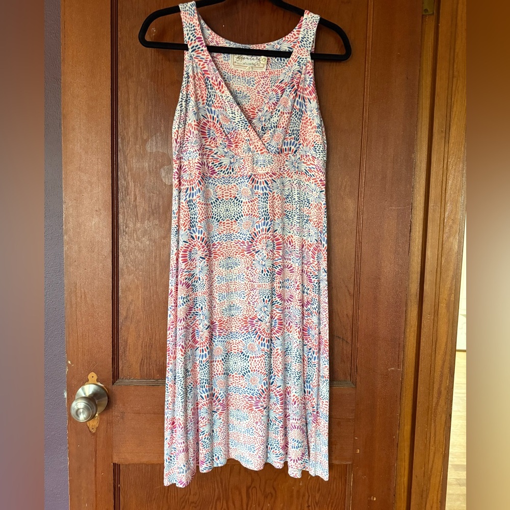 Aventura Sleeveless Pink and Blue Sun Dress